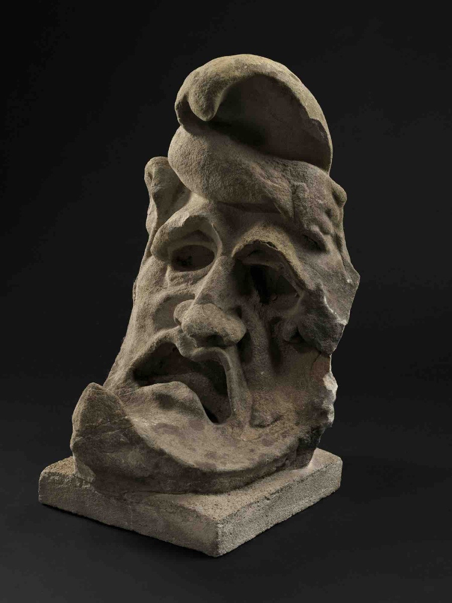 Large Grotesque In The Shape Of A Half-moon - France, 17th Century-photo-4
