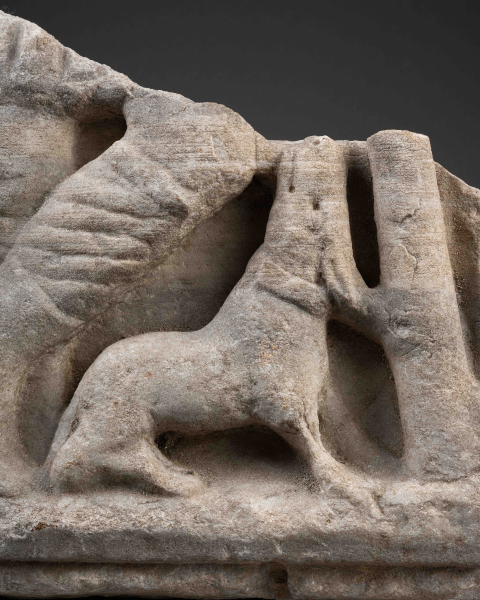 Fragment Of A Sarcophagus With The Judgment Of Paris-photo-4