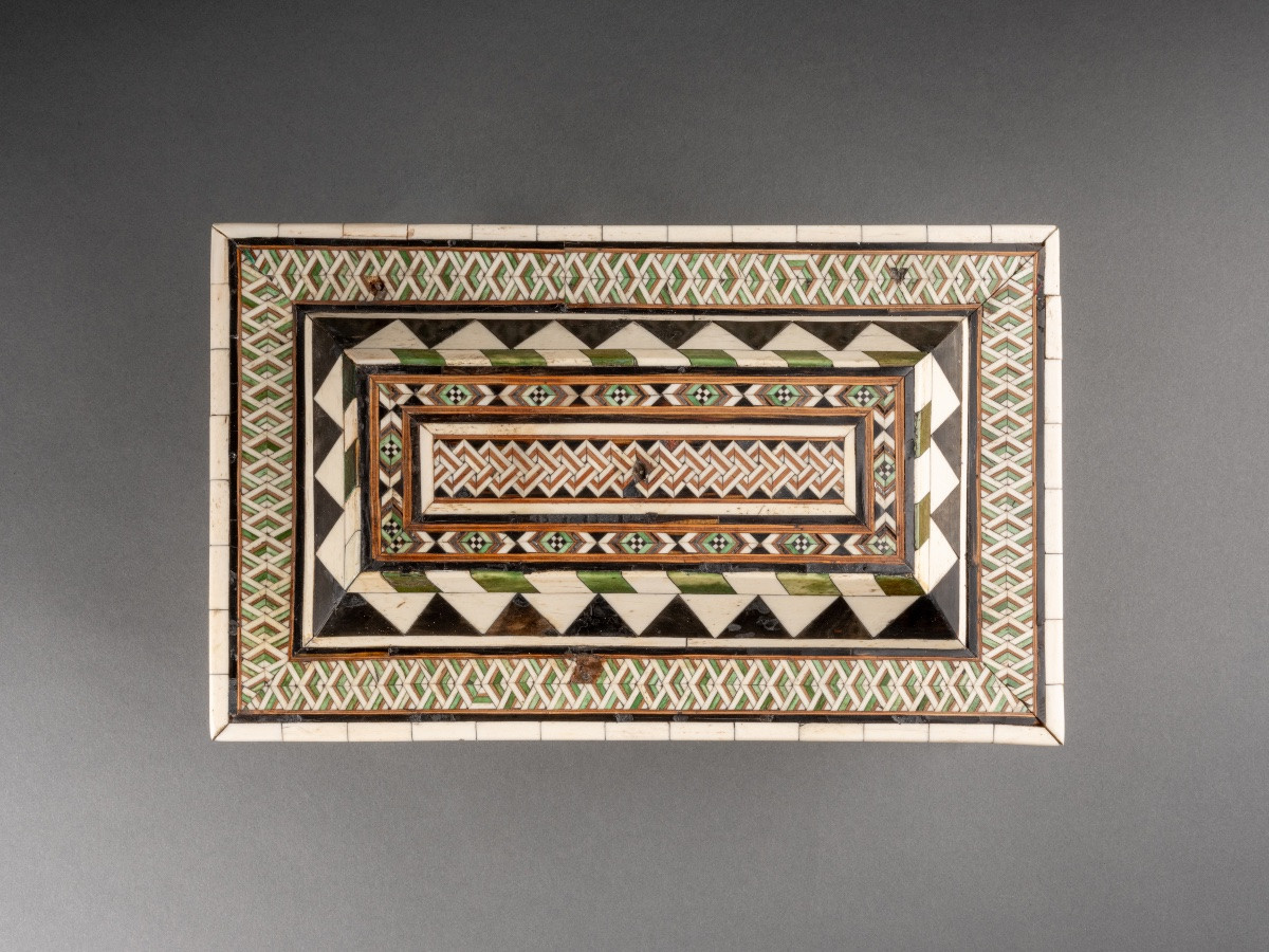 Embriachi Workshop Marquetry Casket - 15th Century-photo-3