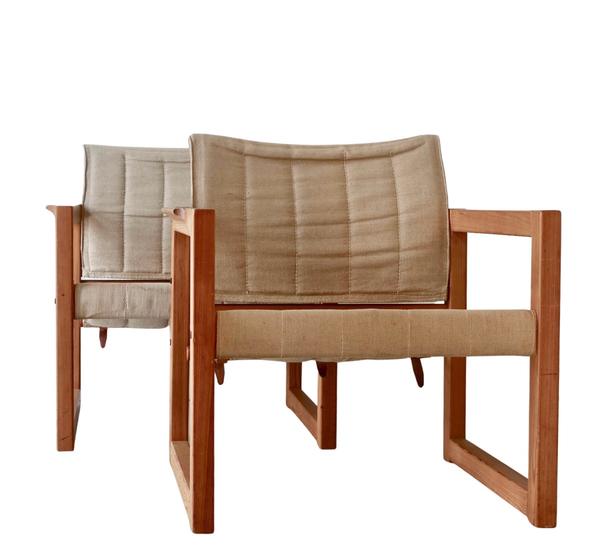 Karin Mobring - Pair Of "diana" Armchairs (safari Chair), 1970-photo-2