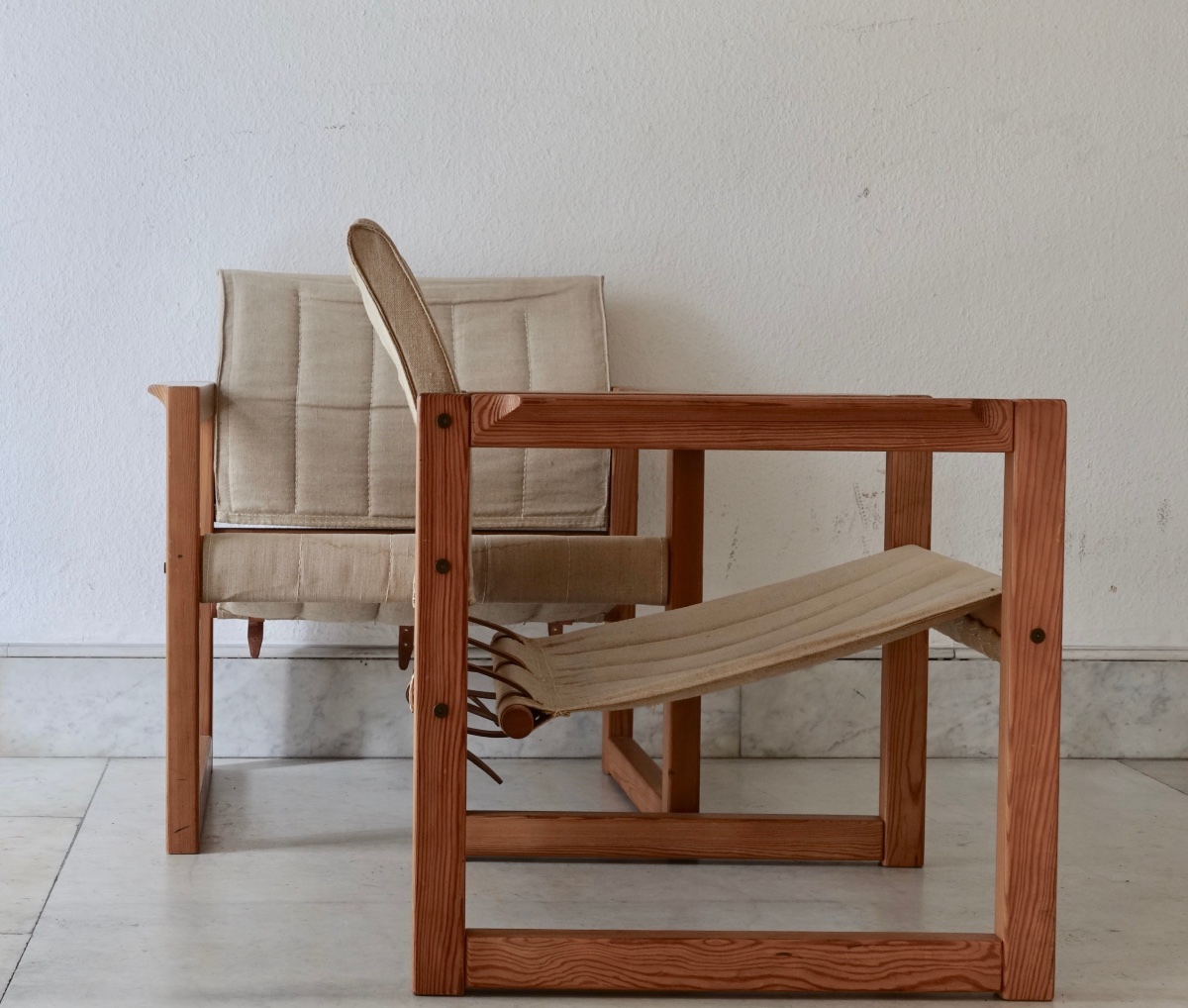 Karin Mobring - Pair Of "diana" Armchairs (safari Chair), 1970-photo-4