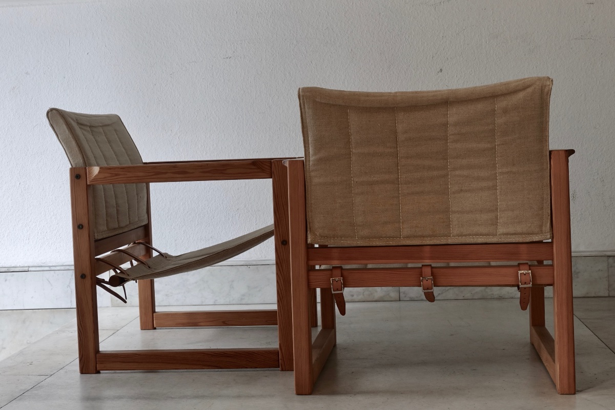 Karin Mobring - Pair Of "diana" Armchairs (safari Chair), 1970-photo-1
