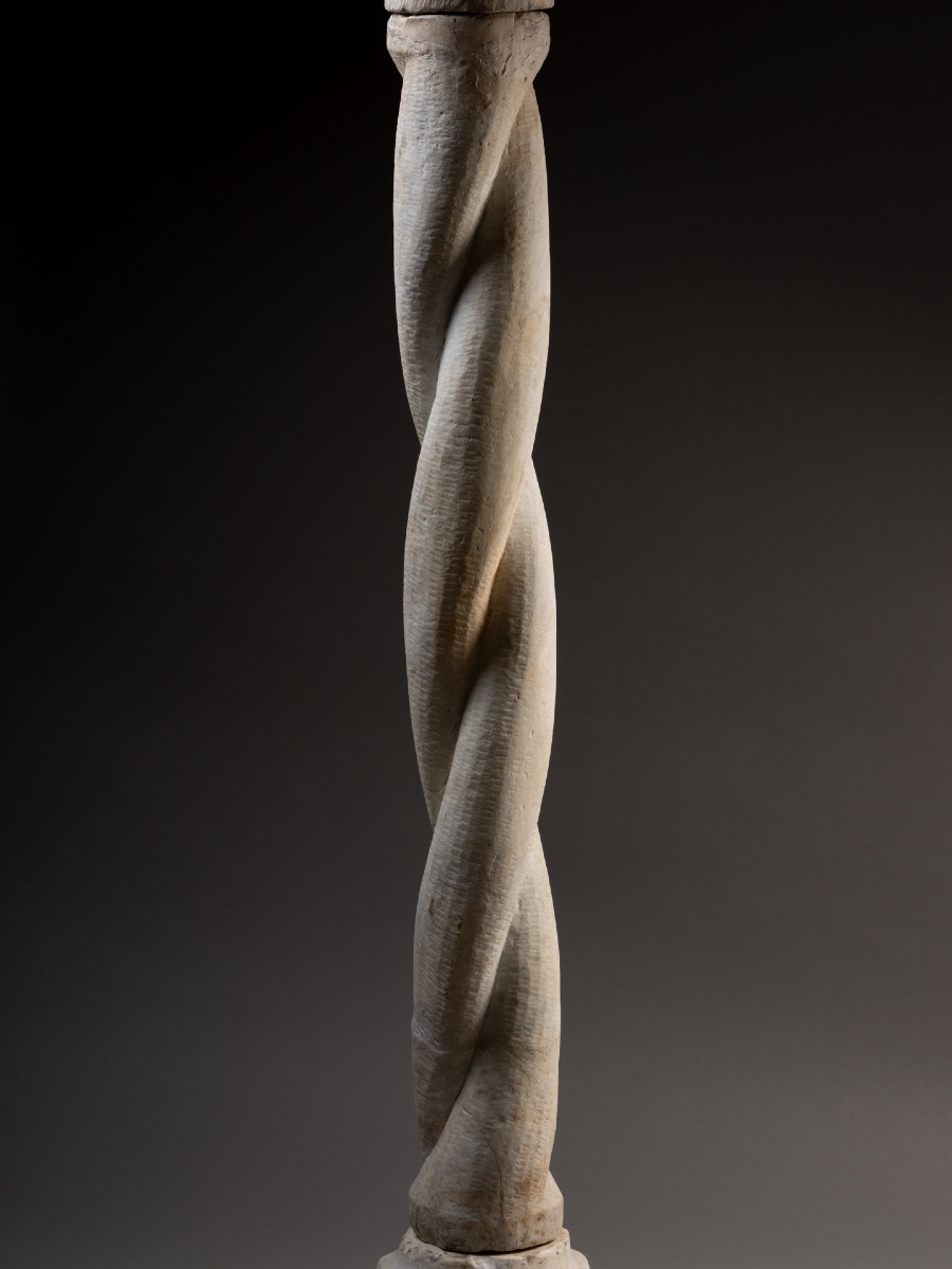 Twisted Cloister Column With Crocket Capital - Italy, 14th Century-photo-2