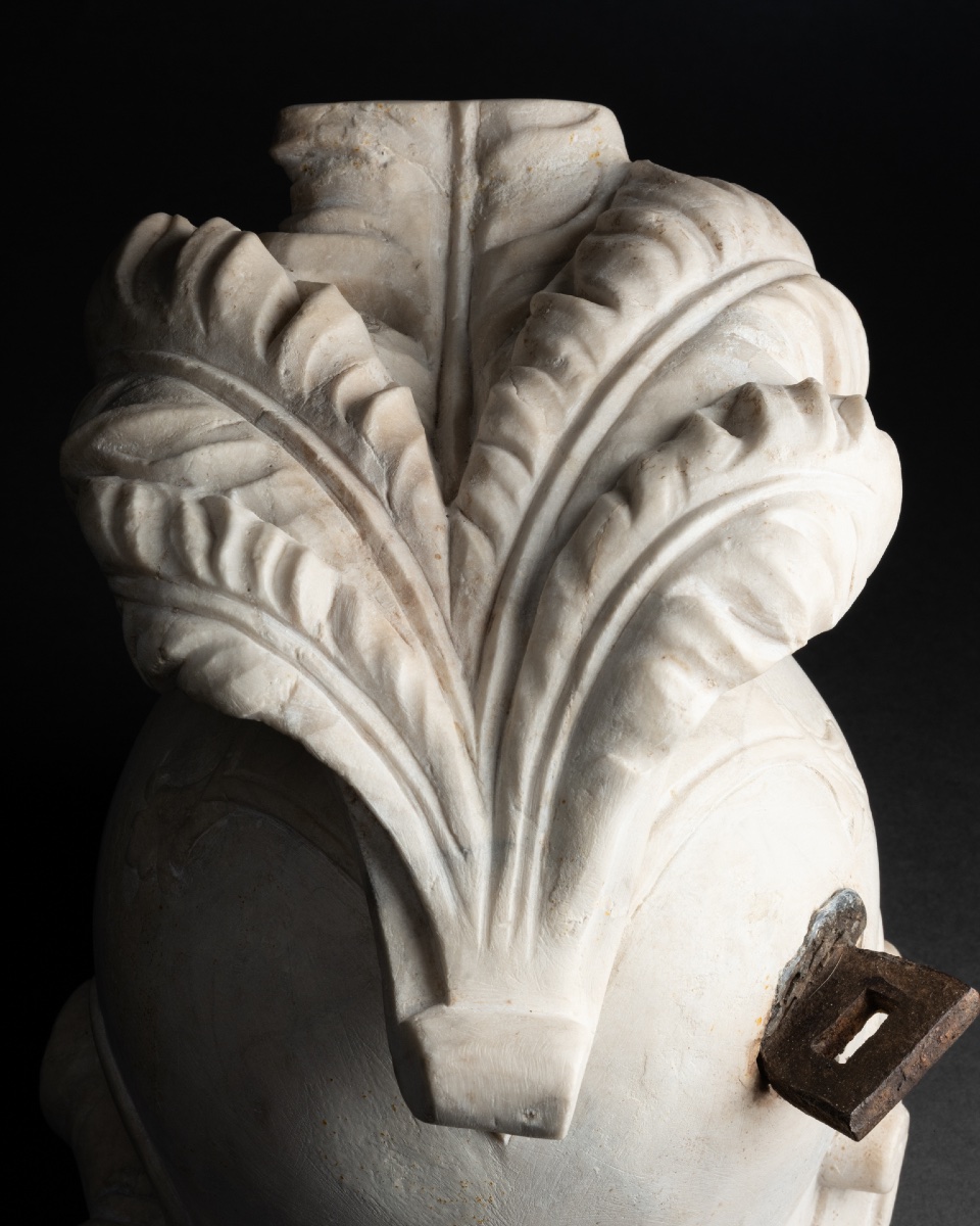 Casque en marbre - France, XVIIe siècle-photo-3