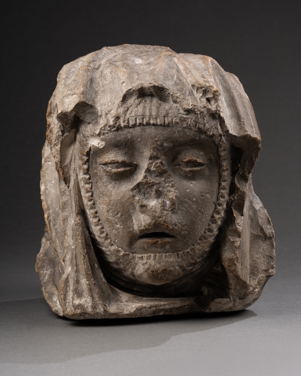 Head Of A Holy Woman  - Burgundy, Circa 15th Century 