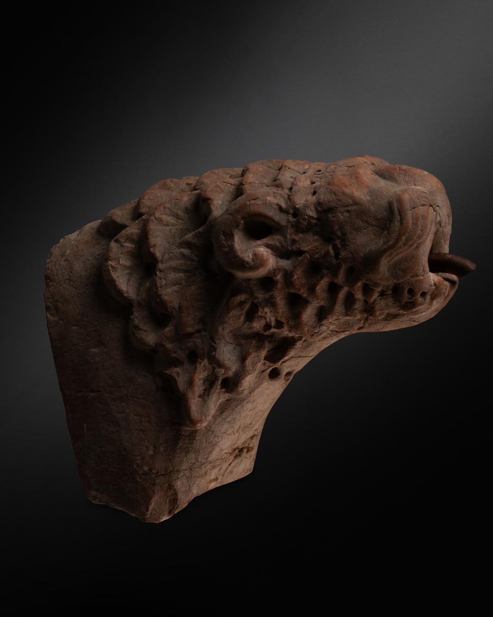Romanesque Lion Protome - Italy, 12th Century-photo-4