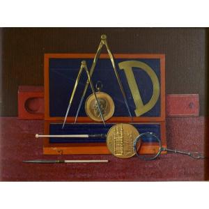 Paul Marien (1932)  - Les Attributs du Graveur, s.d. 