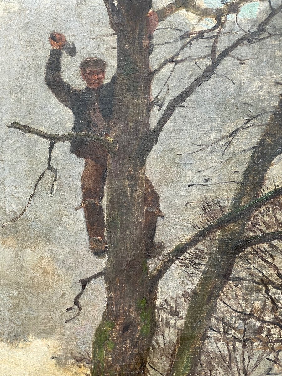 Louis -Emile ADAN (1839-1937) Huile sur toile, très forte côte-photo-2