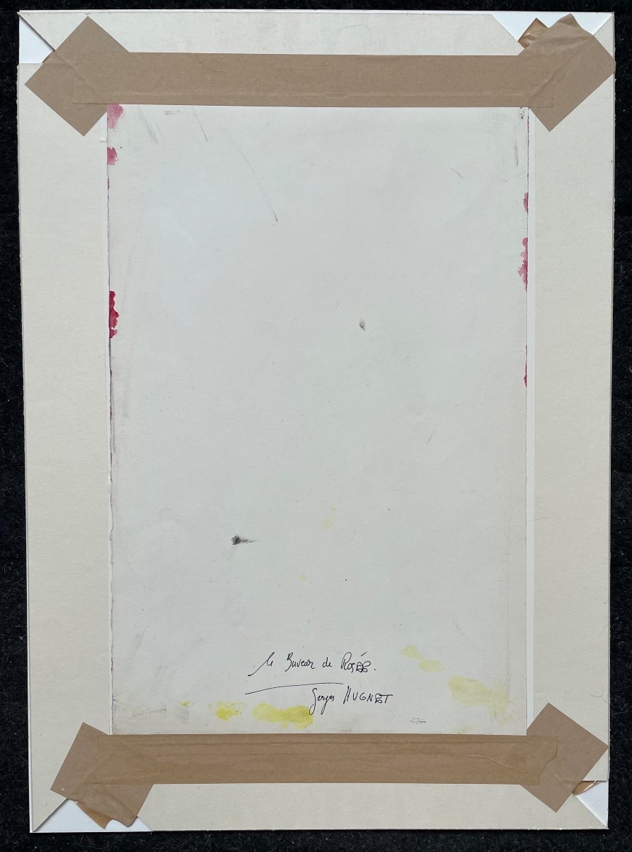 Georges Hugnet (1904-1974) Surréaliste , Encre Sur Papier-photo-1