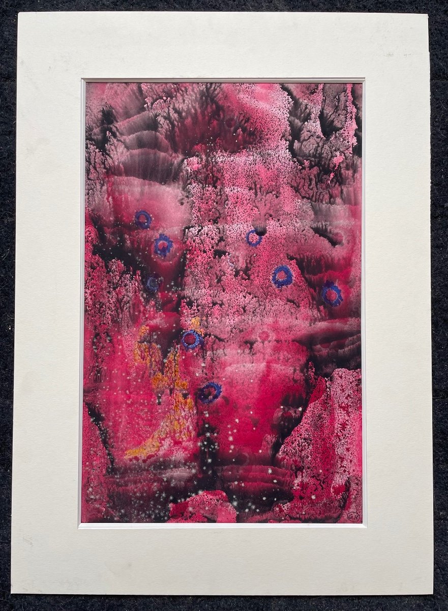 Georges Hugnet (1904-1974) Surréaliste , Encre Sur Papier