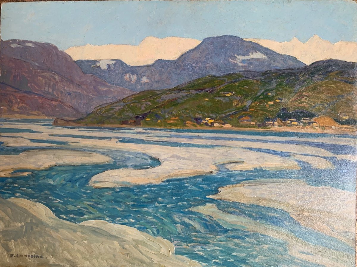 Fernand Lantoine, Peintre Belge (1876-1955)  Vue De Norvège