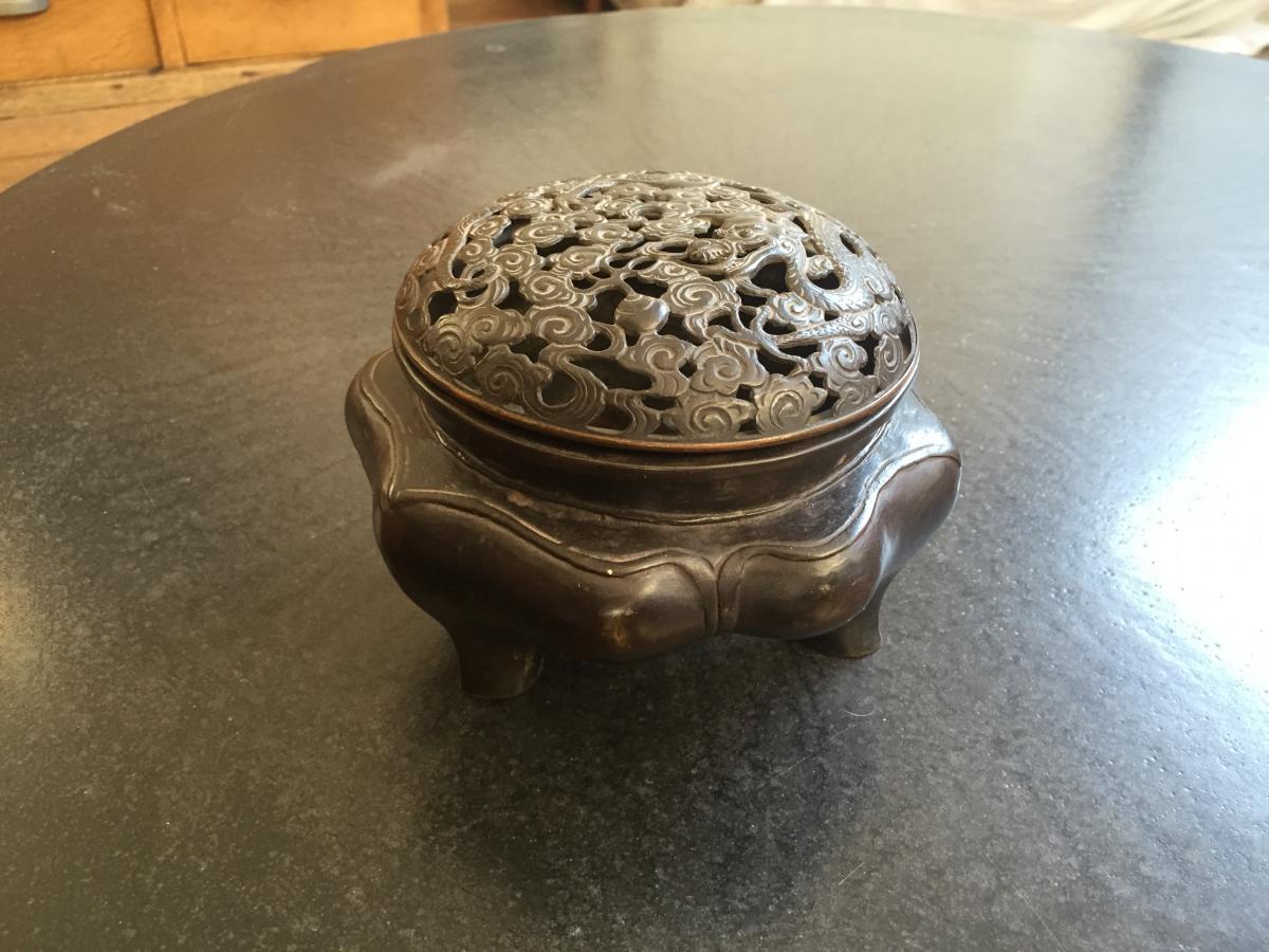 Chine Brûle-parfum En Bronze Epoque Ming XVI°