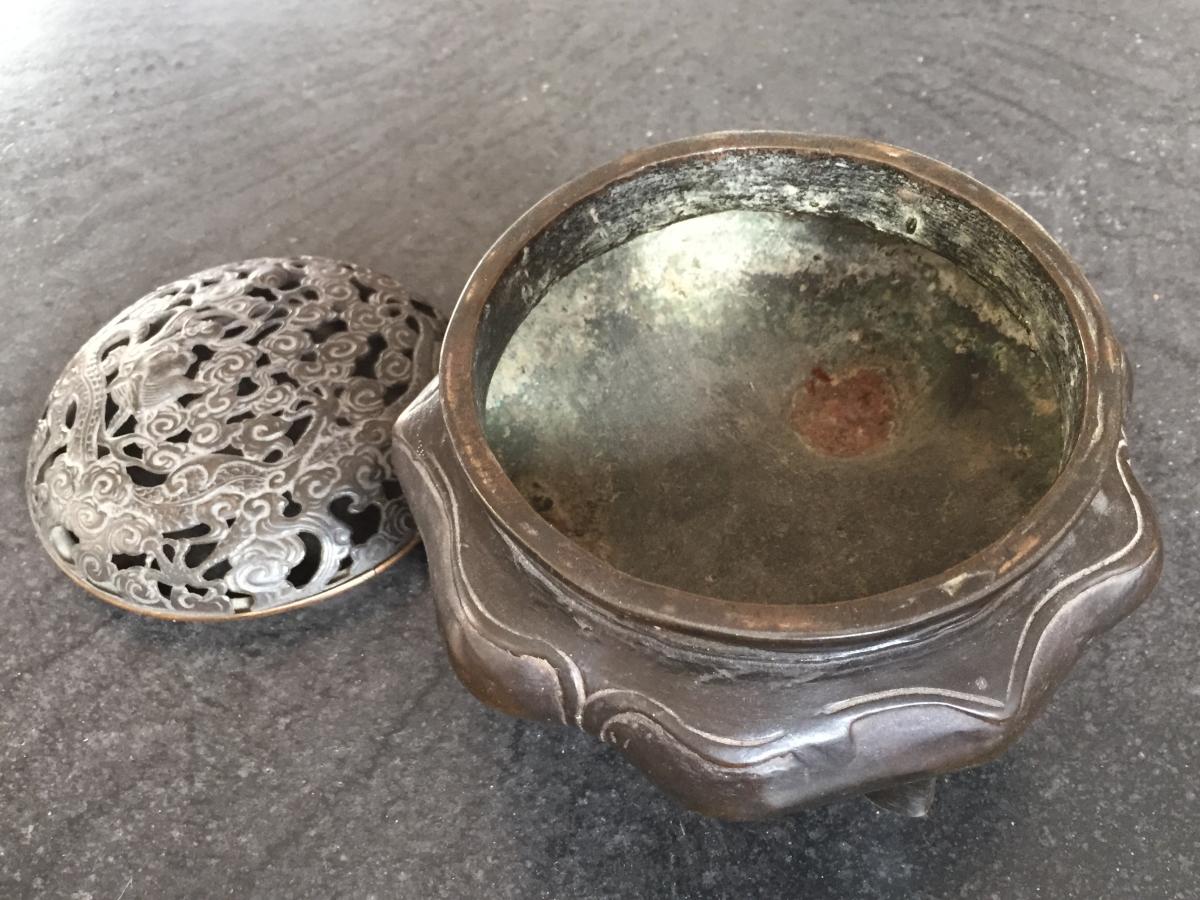 Chine Brûle-parfum En Bronze Epoque Ming XVI°-photo-3