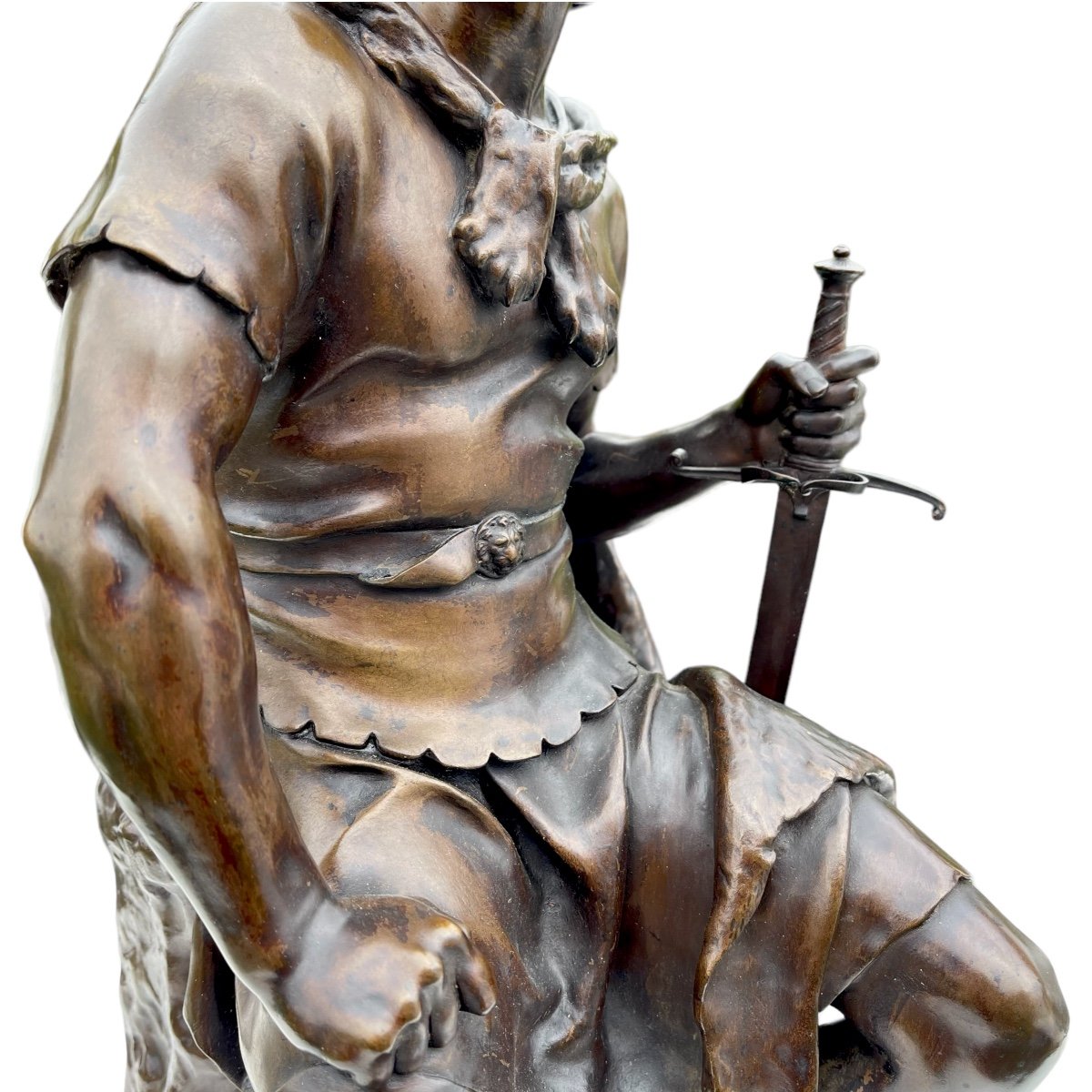 Bronze Barbedienne Military Courage-photo-4