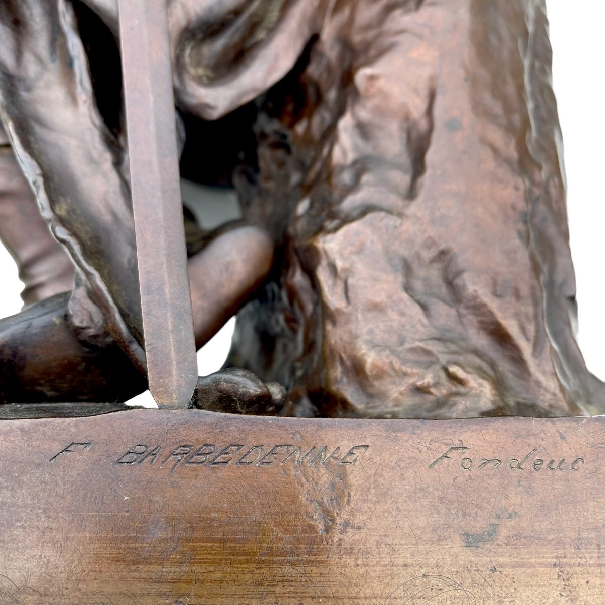 Bronze Barbedienne Military Courage-photo-7