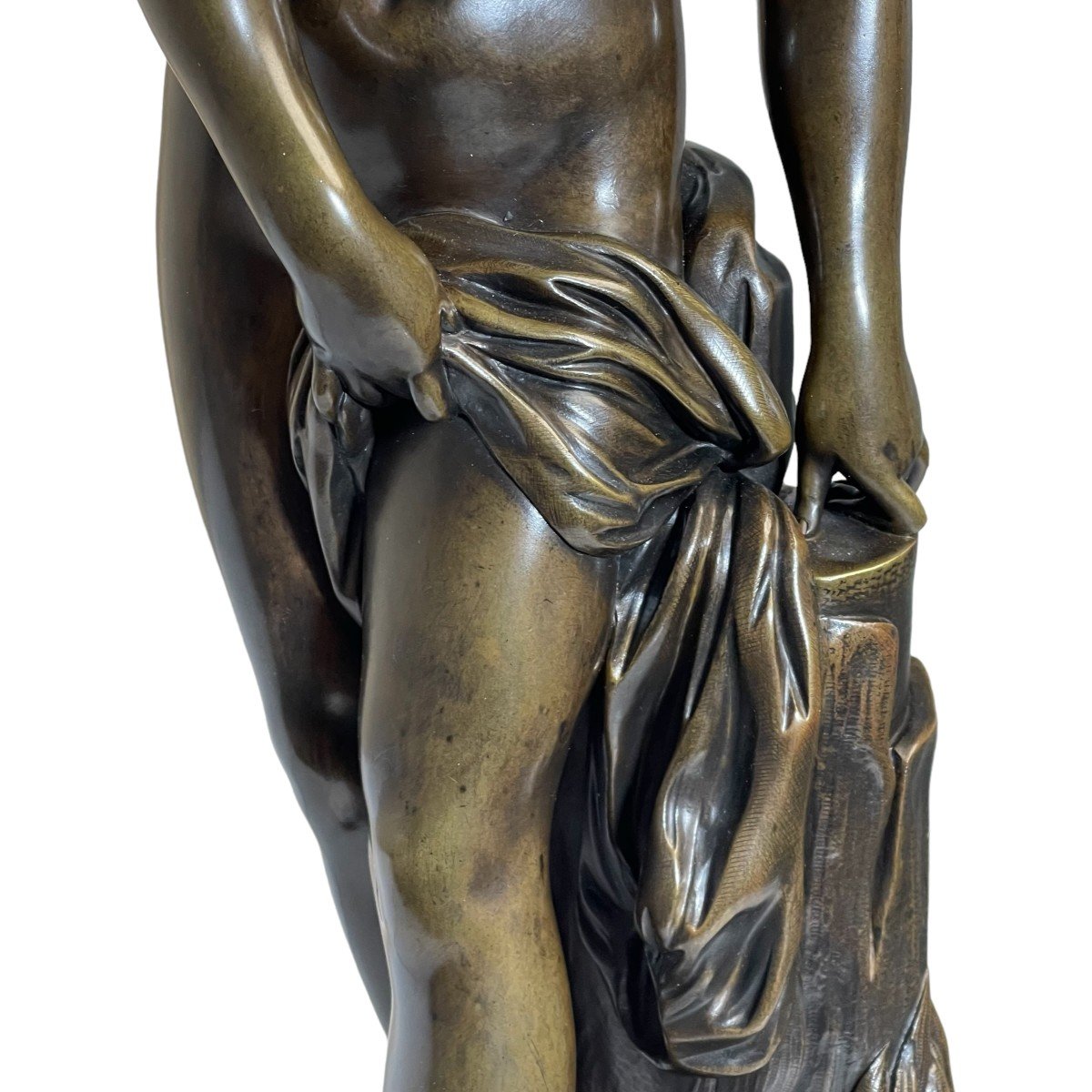 Diane Au Bain En Bronze d'Après Falconet-photo-2