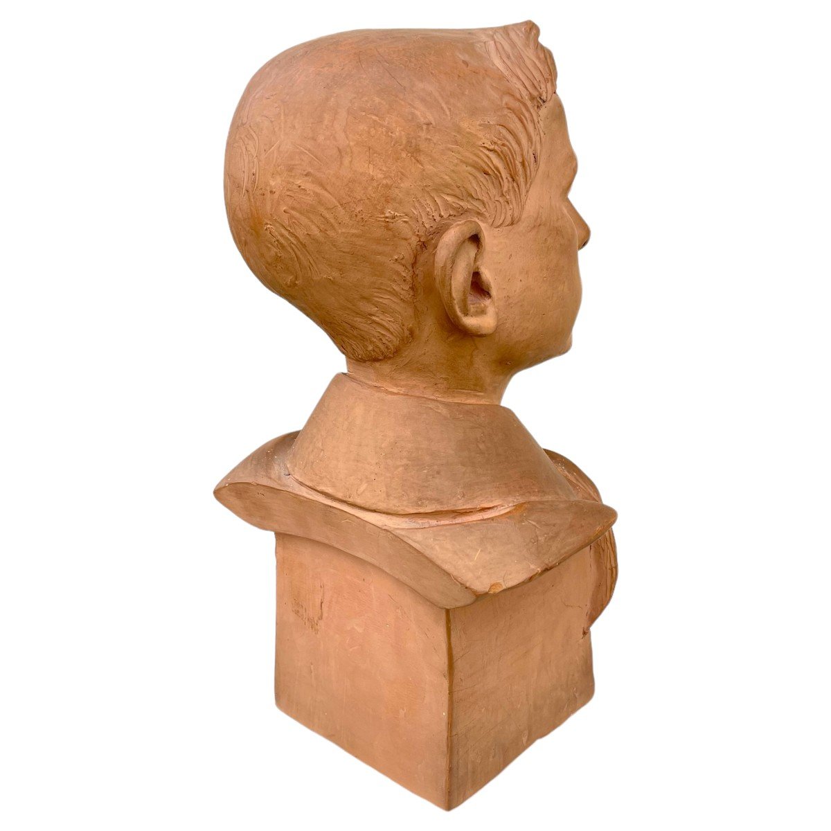 Terracotta Bust Of A Young Man-photo-3