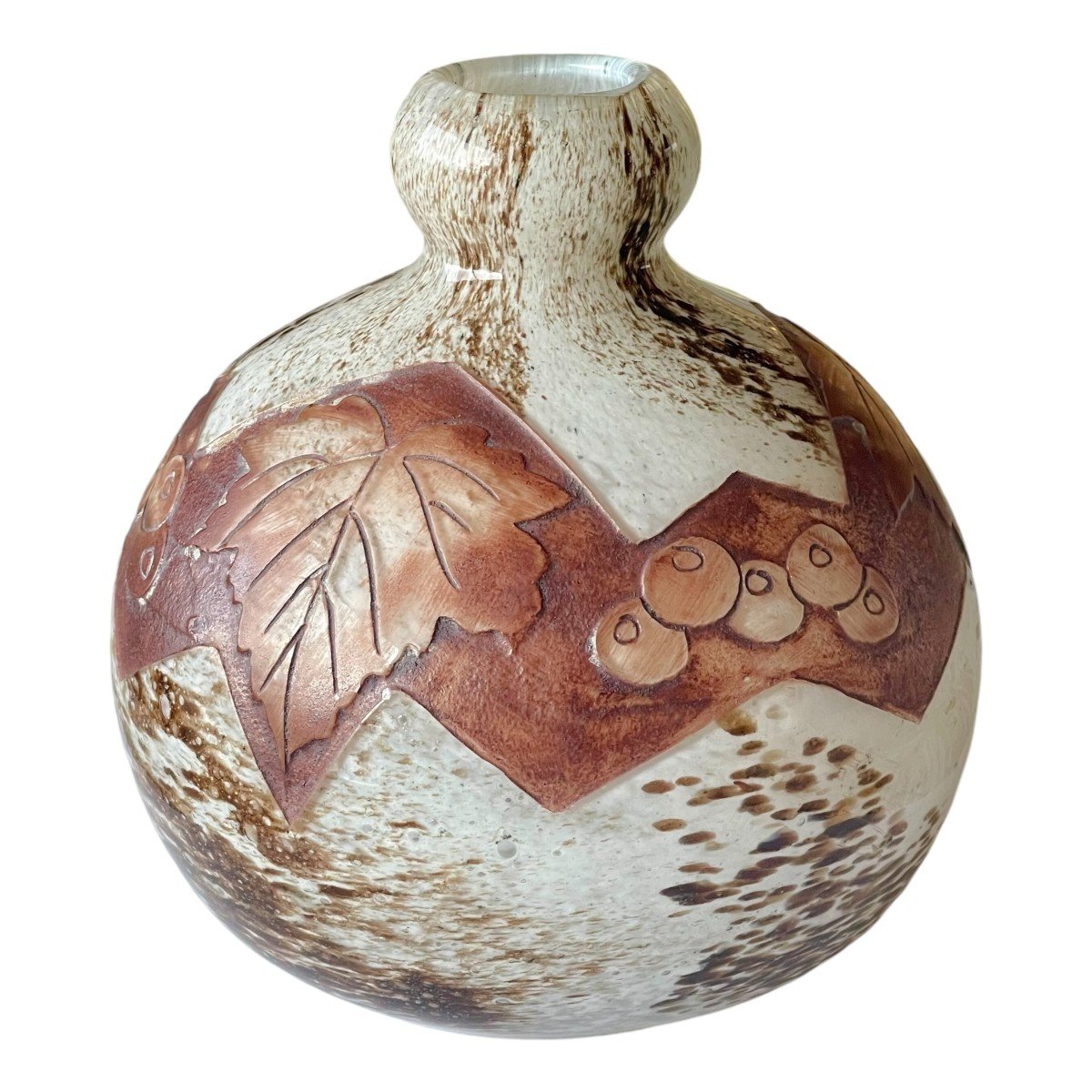 Vase Boule Signé Legras-photo-3