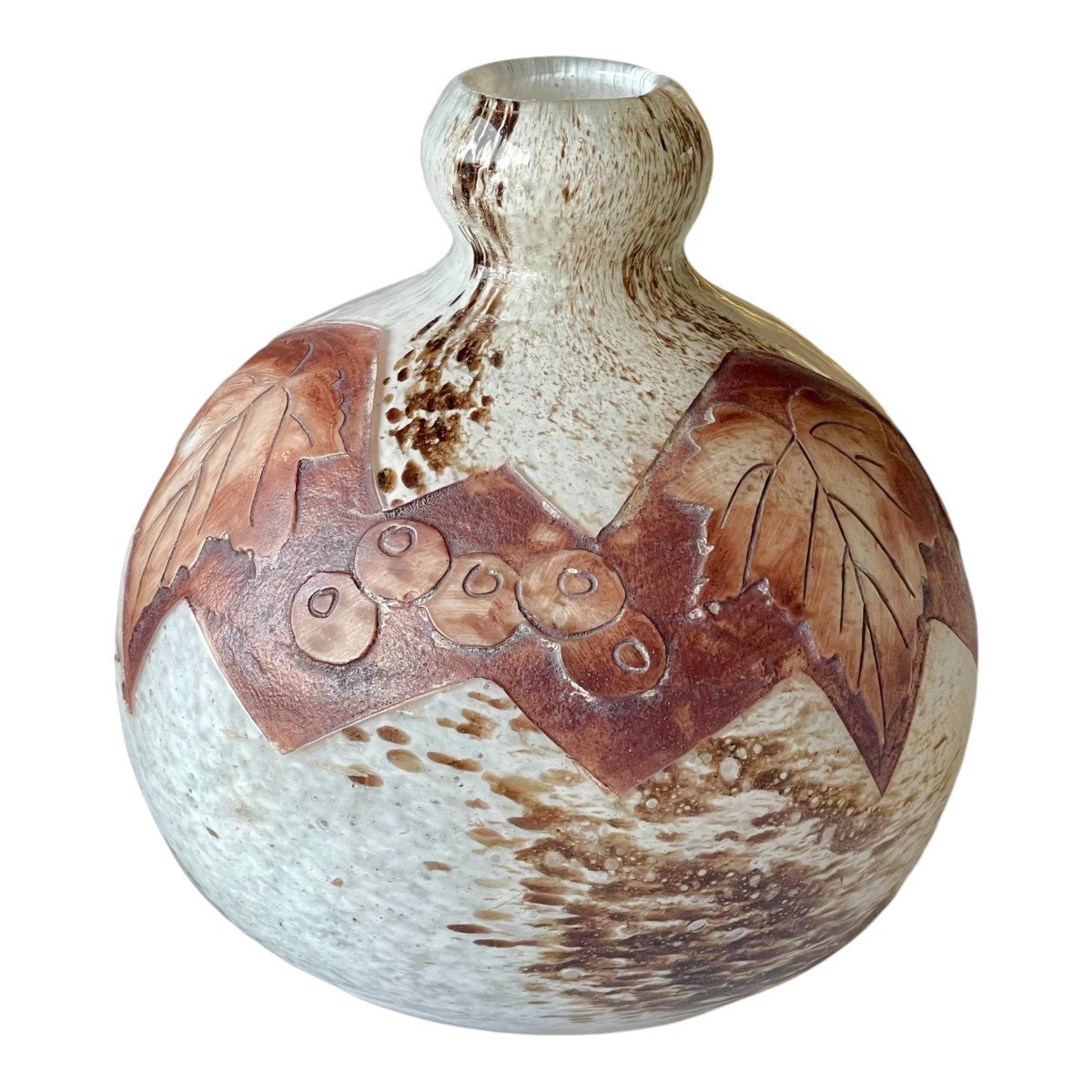 Vase Boule Signé Legras-photo-4