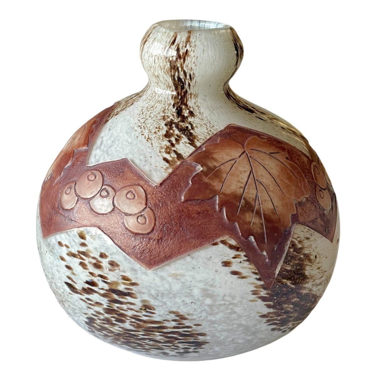 Vase Boule Signé Legras-photo-1