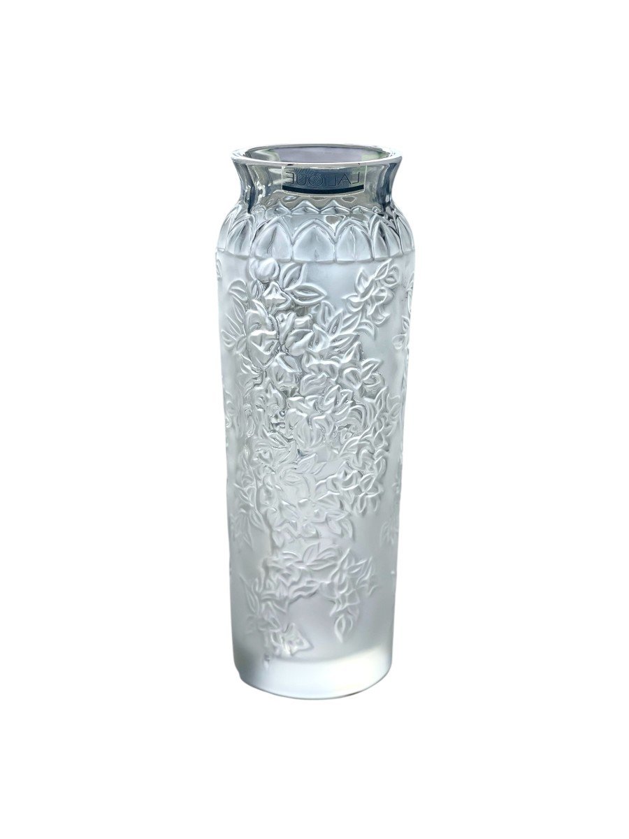Vase Lalique France Bougainvillier