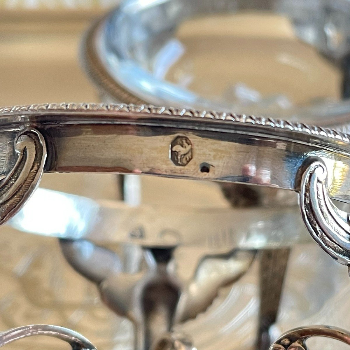 Four Silver Salt Cellars In Empire Period-photo-3