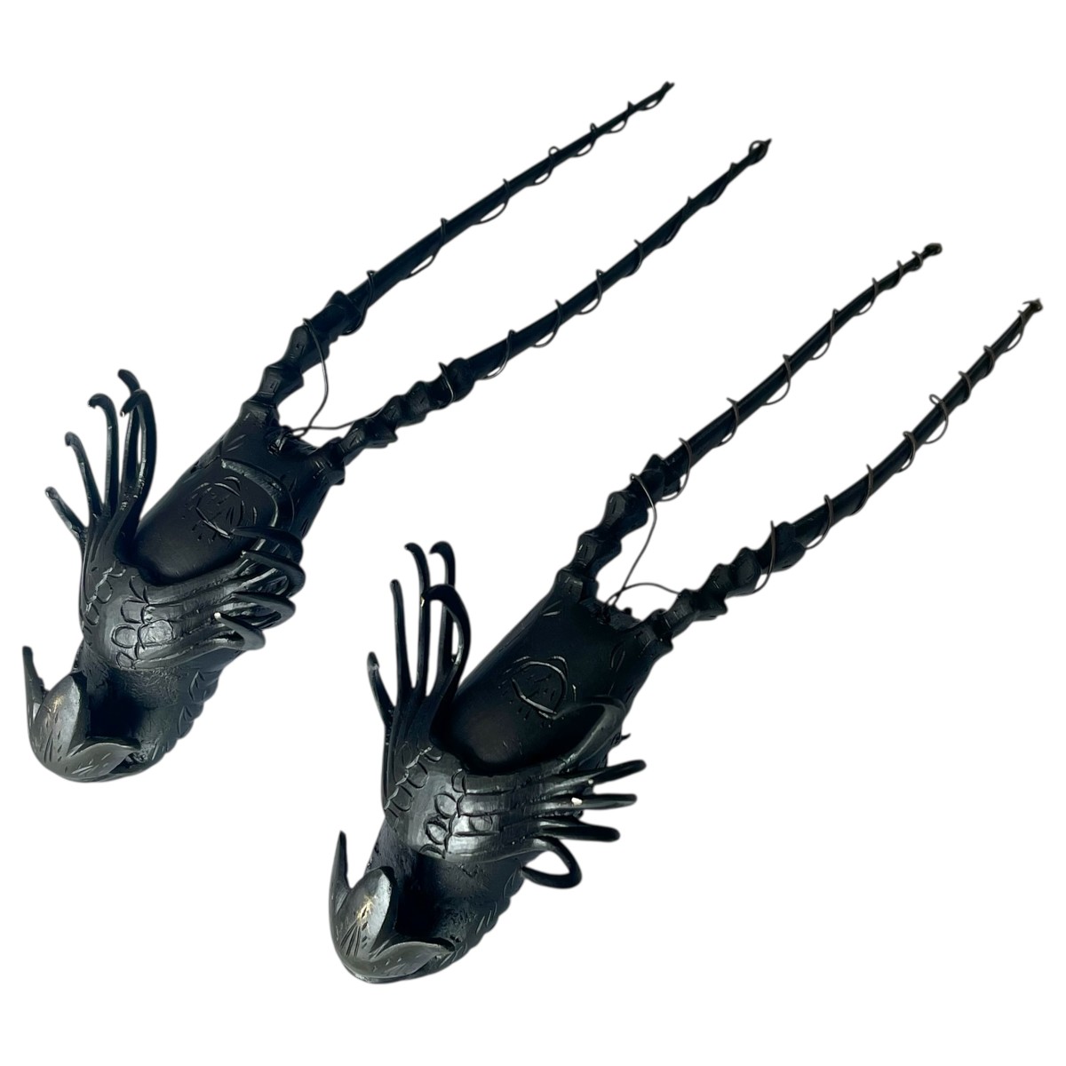 Pair Of Bronze Lobsters With Brown Patina – Japan, Meiji Period-photo-4