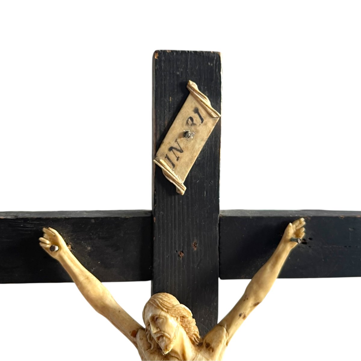 Private Oratory Crucifix - Ivory Christ With Cites - Historical Detail Present-photo-7