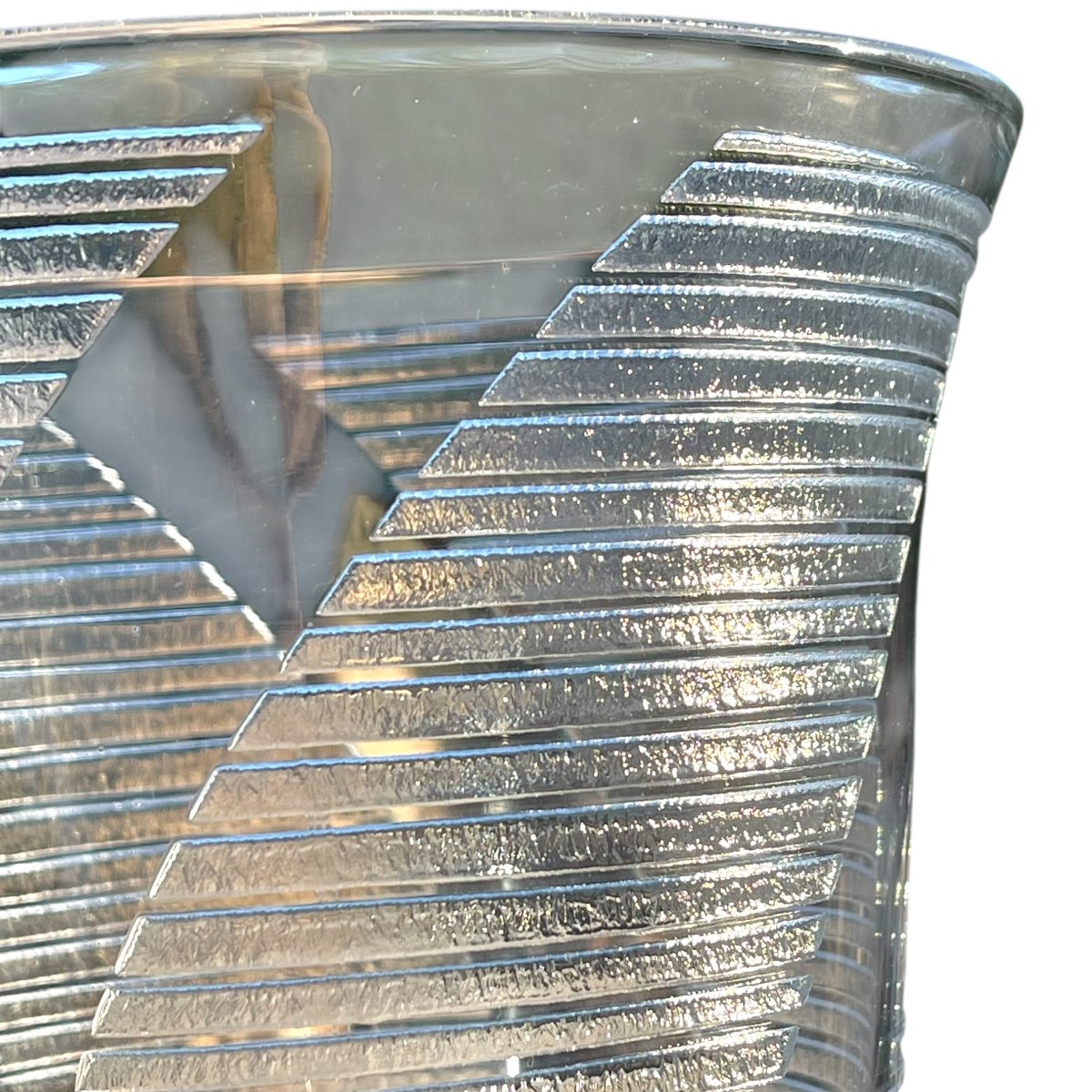 Vase en verre  Art D&eacute;co sign&eacute; Daum Nancy -photo-2