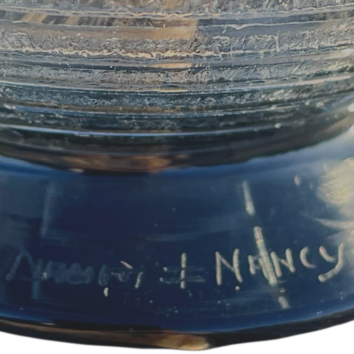 Vase en verre  Art D&eacute;co sign&eacute; Daum Nancy -photo-4