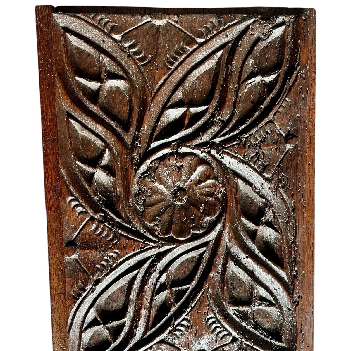 Paire de panneaux de boiserie Gothique en chêne - Haute Epoque-photo-3