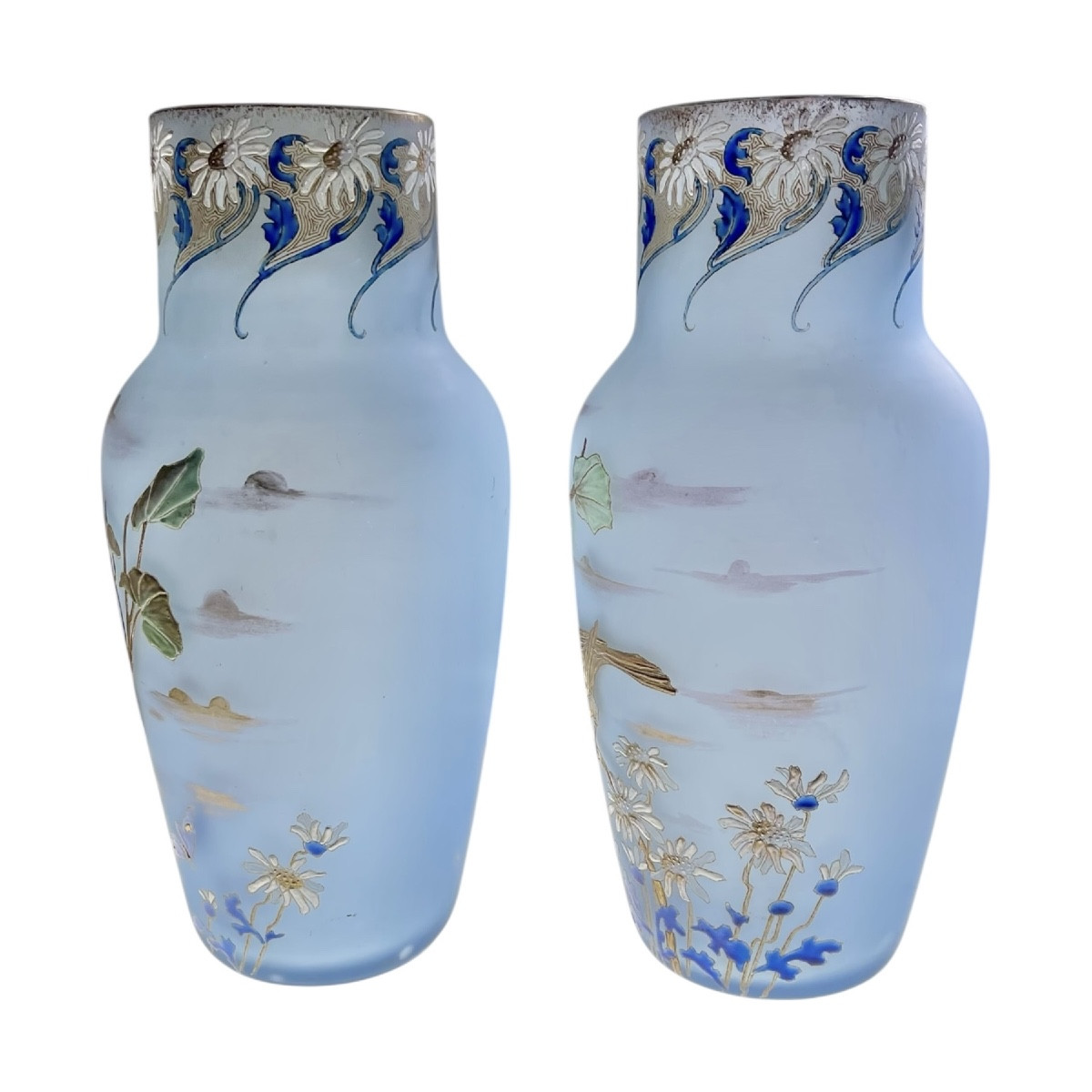 Paire de vases Legras modèle Buffon-photo-2