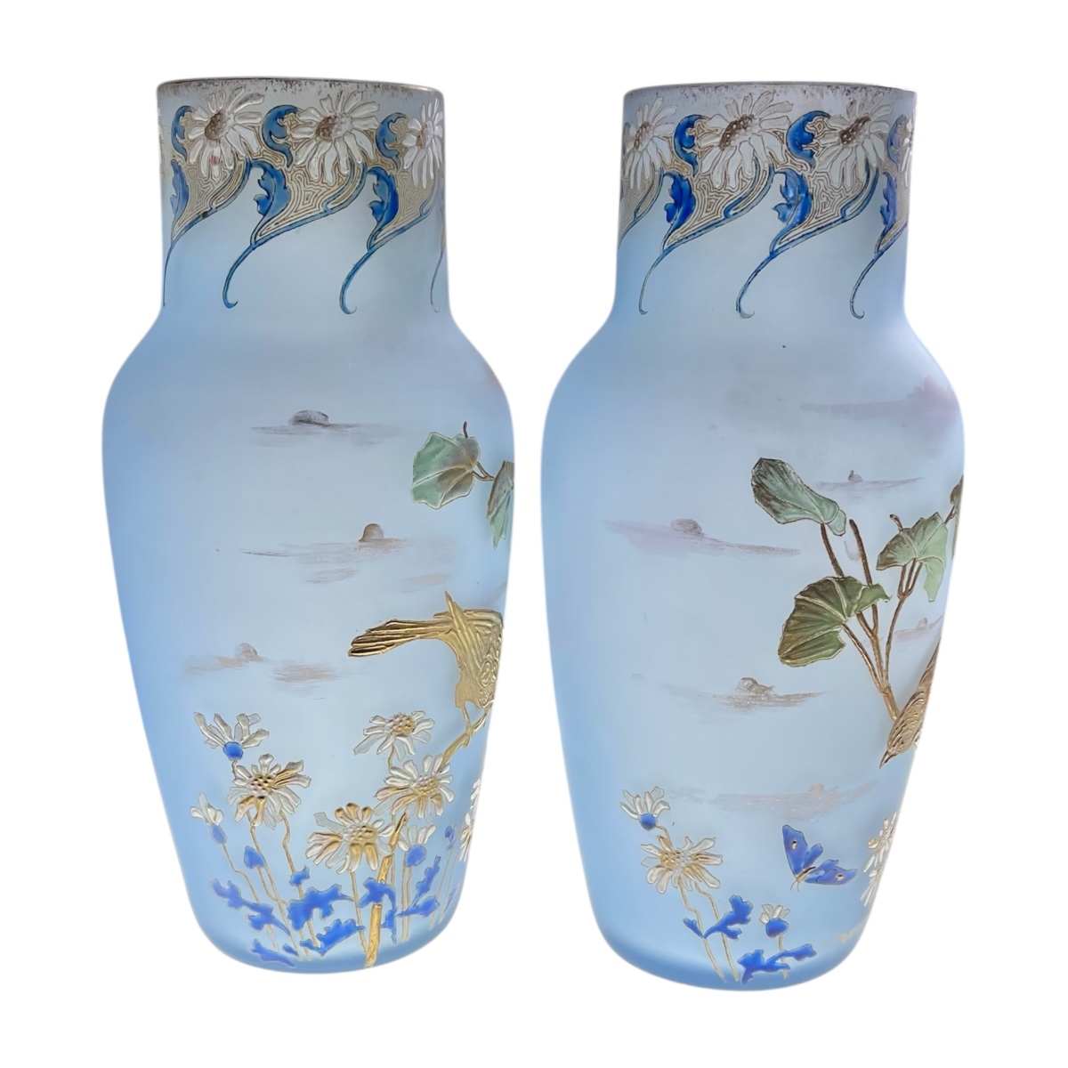 Paire de vases Legras modèle Buffon-photo-4