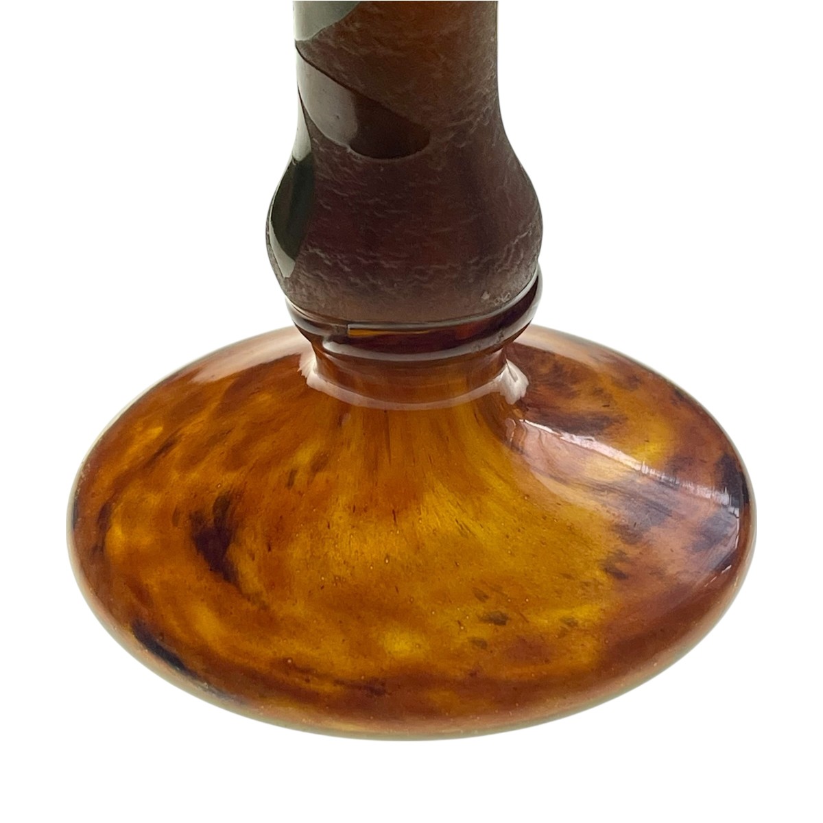 Daum Vase, Nancy, France - Japanese Quince Decoration - Height 37cm-photo-3