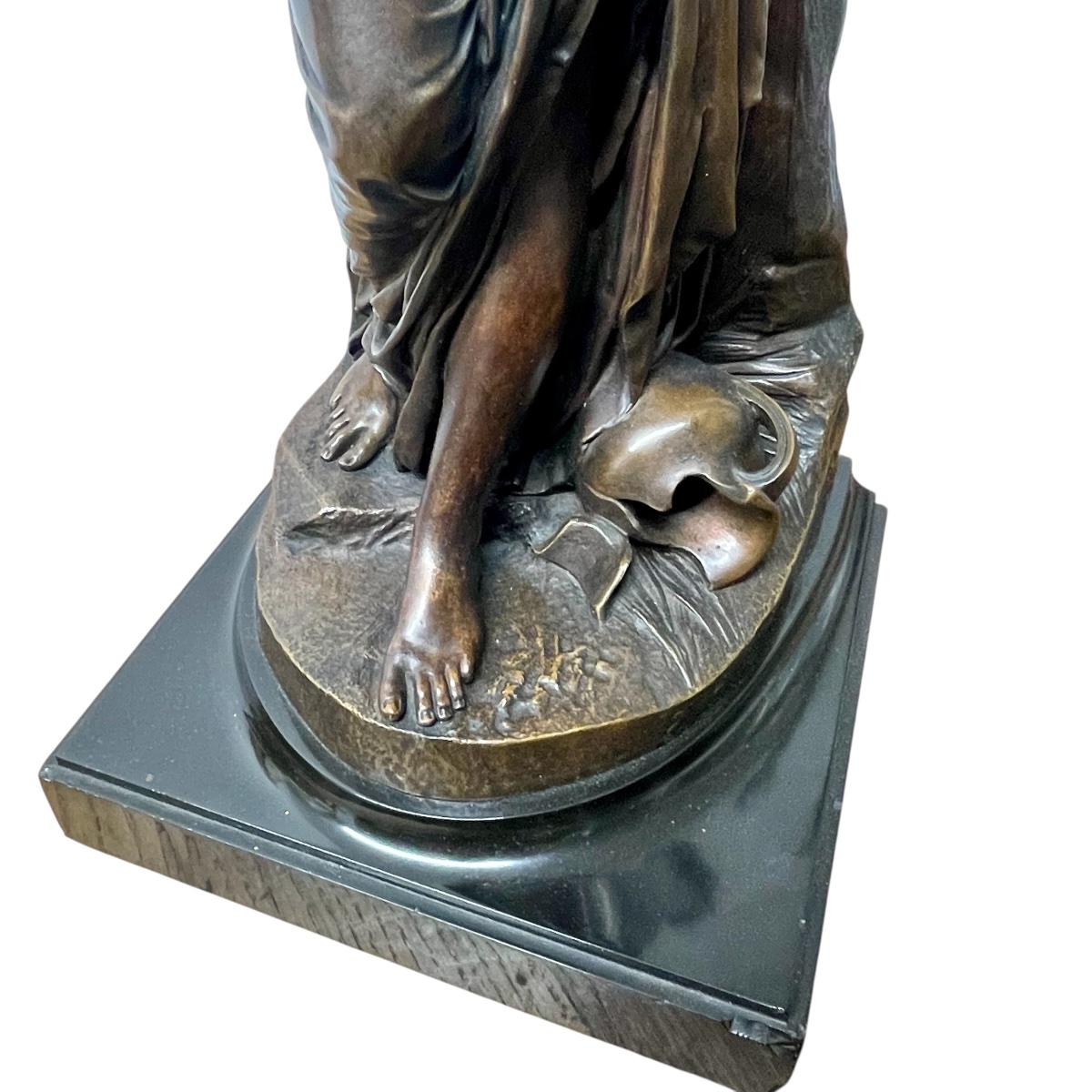 Émile Carlier (1849-1927) - Sculpture en bronze -La Source-photo-3