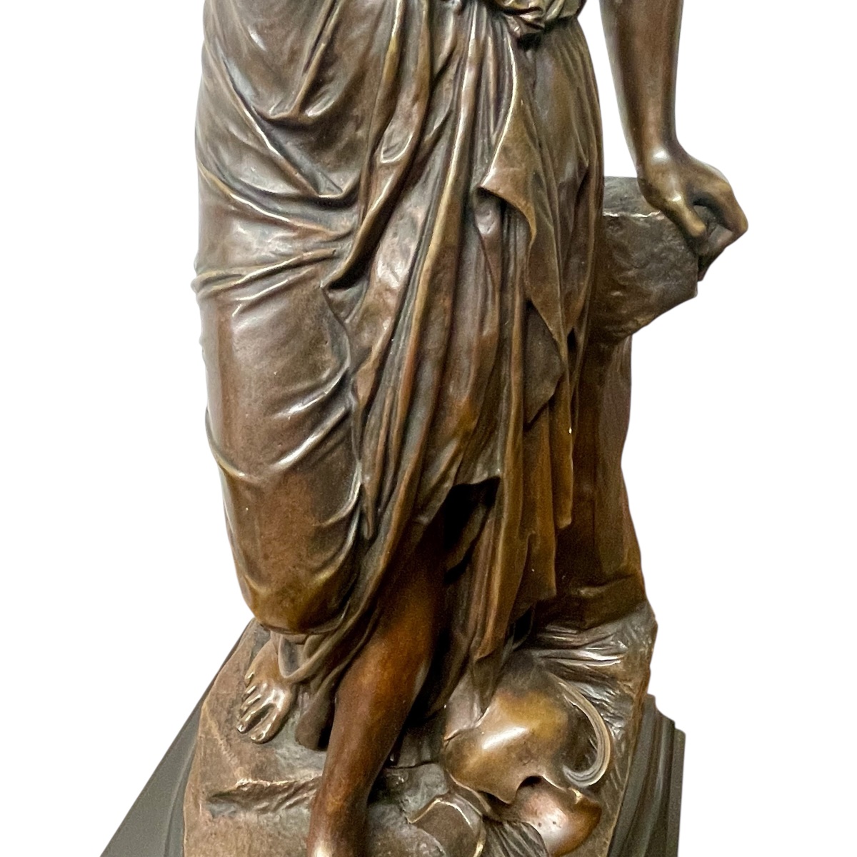 Émile Carlier (1849-1927) - Sculpture en bronze -La Source-photo-4