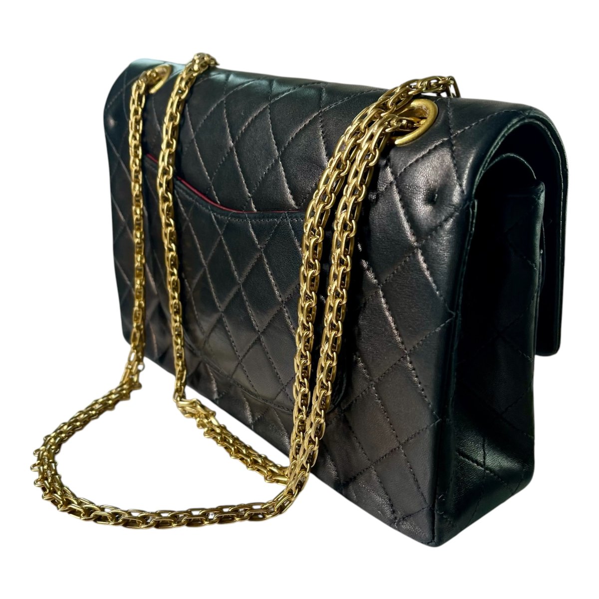 Chanel 2.55 Mademoiselle Vintage, Quilted Black Leather, Circa 1997-1999-photo-2