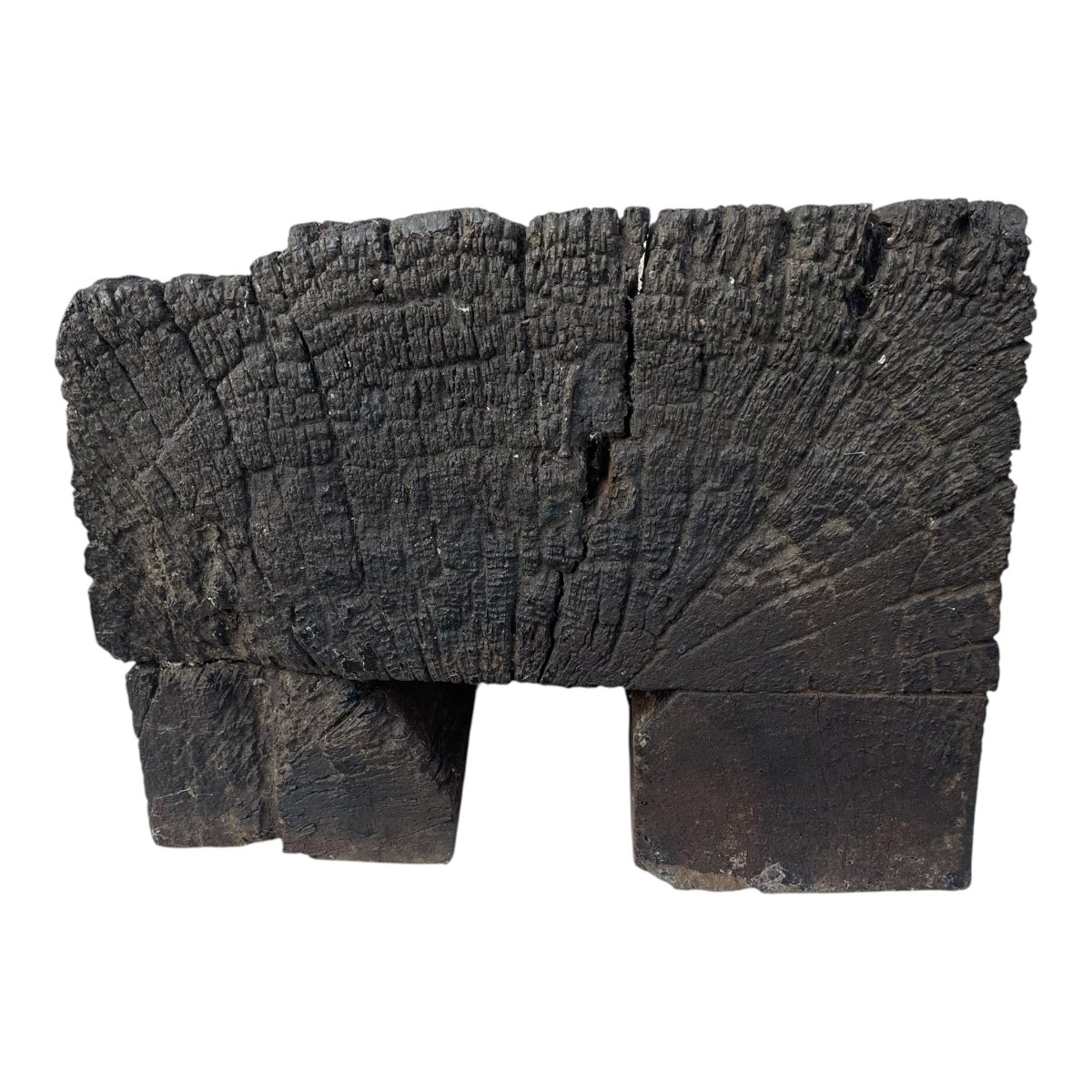 Deux corbeaux religieux en chêne sculpté, début XVIème, Haute époque-photo-4