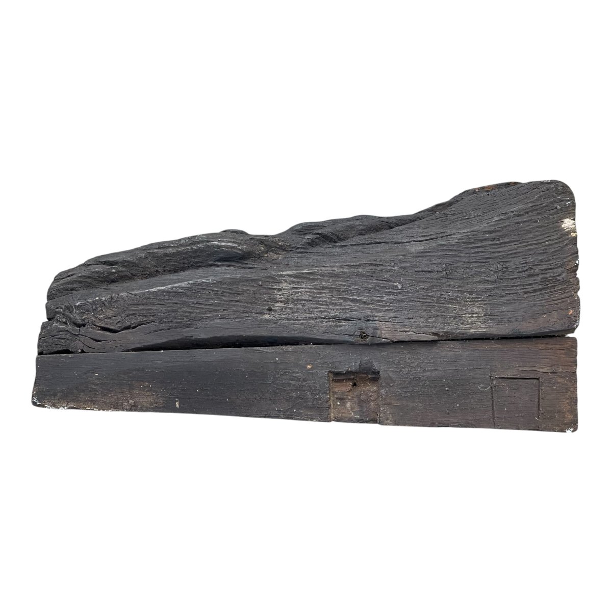 Deux corbeaux religieux en chêne sculpté, début XVIème, Haute époque-photo-6