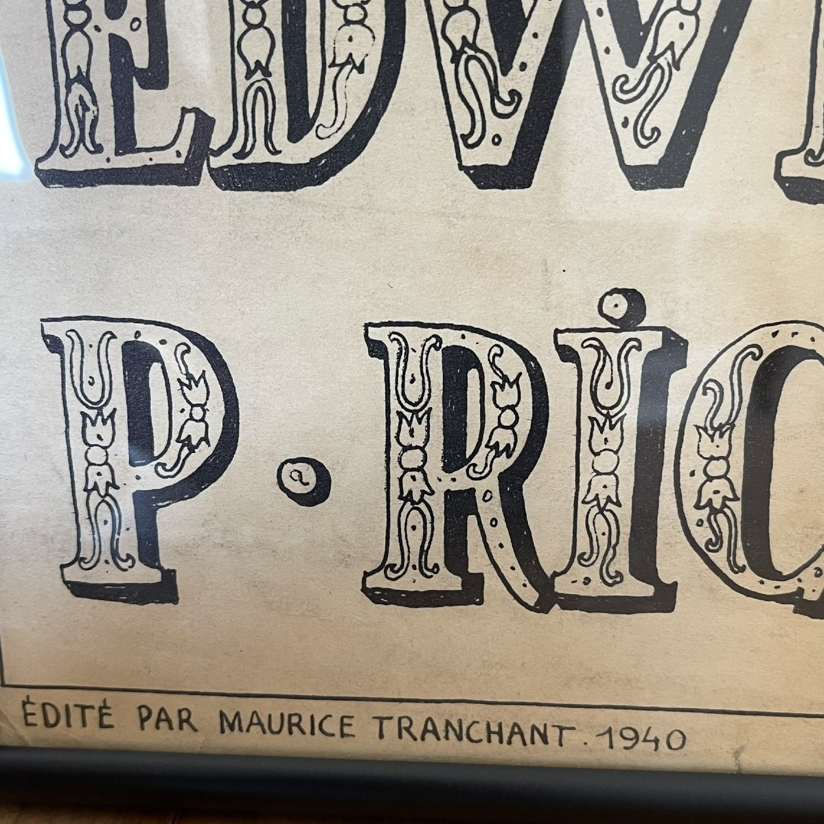 Affiche La dame aux camélias - 1940 - théâtre des arts herbelot - Maurice Tranchant-photo-2