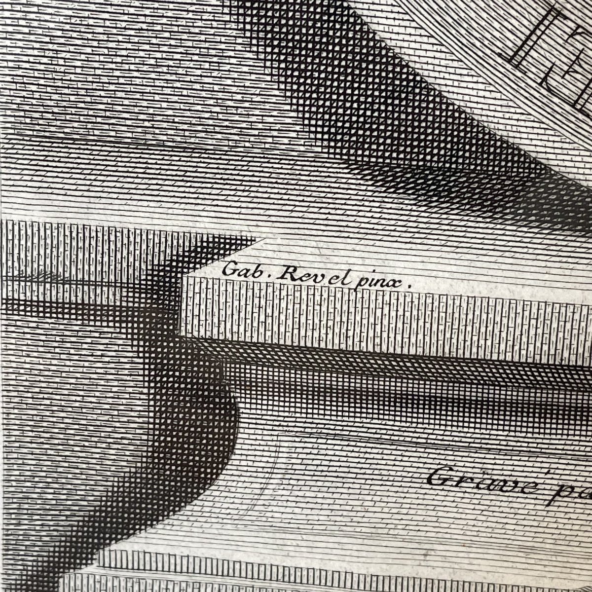 Gravure de Laurent Cars - portrait de Michel Anguier 1733-photo-2