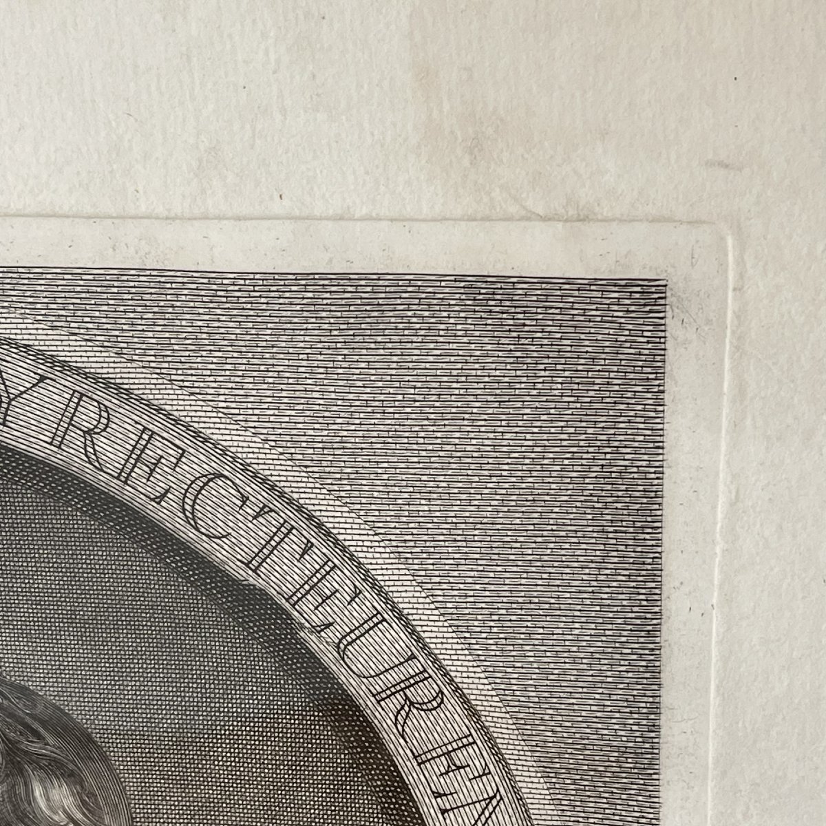 Gravure de Laurent Cars - portrait de Michel Anguier 1733-photo-1