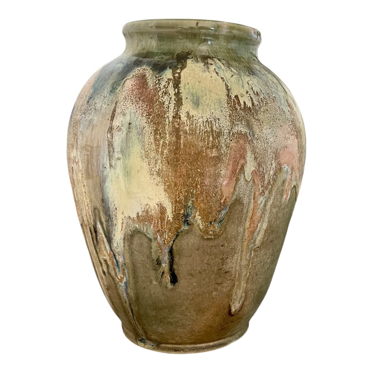 Jean Pointu – Polychrome Flambé Stoneware Vase – Puisaye – Art Nouveau-photo-2