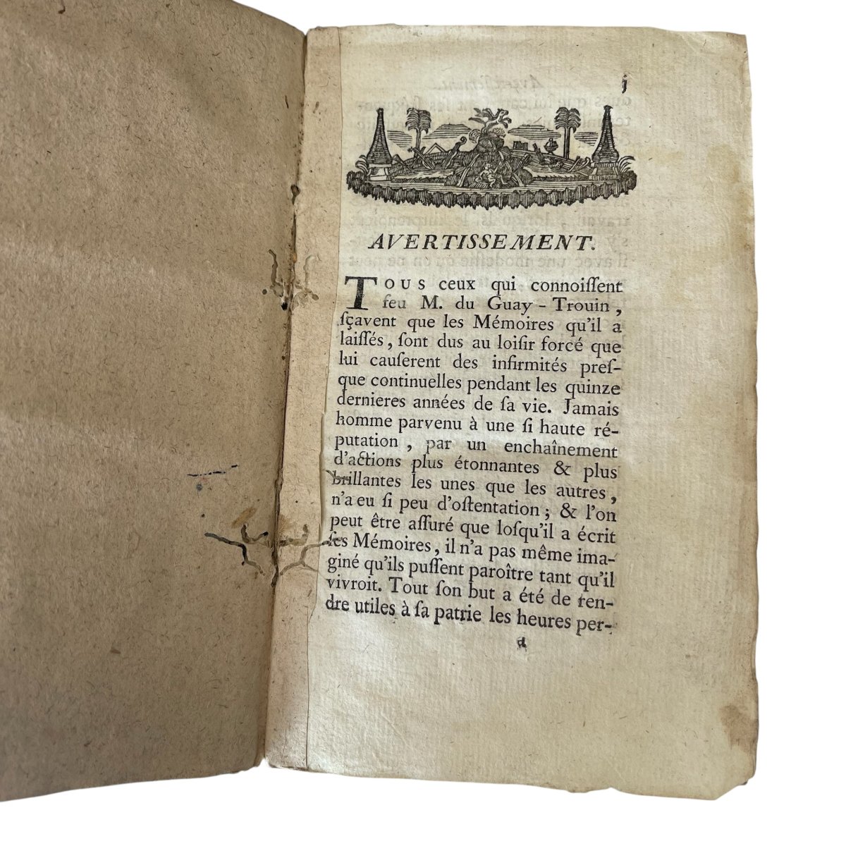 Mémoire de monsieur Du Guay Trouin - édition de rouen 1779 - livre ancien complet-photo-2