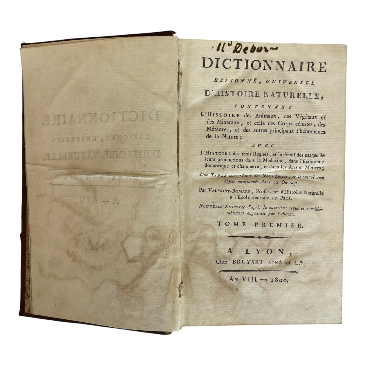 Valmont de Bomare - Dictionnaire d'histoire naturelle - 15 volumes - 1800-photo-2