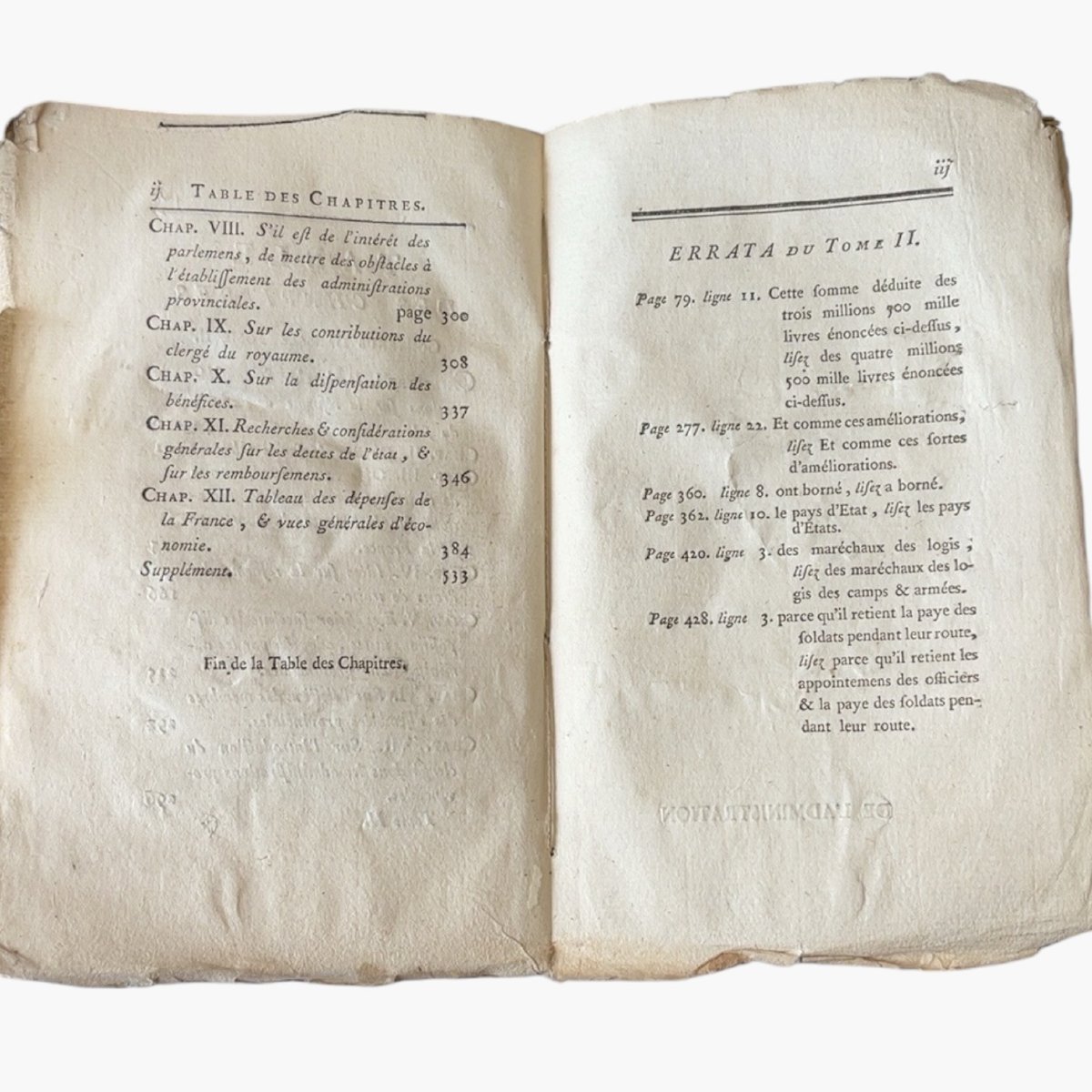 Jacques necker - Administration des finances de la France 1784-photo-3