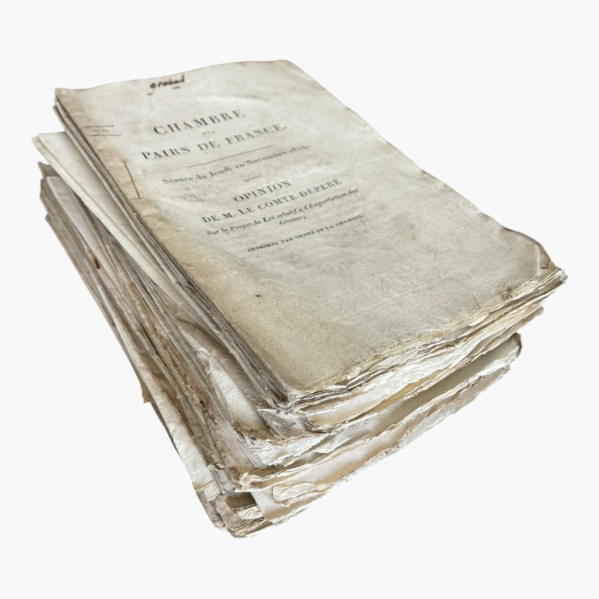 Restauration 1814- Ensemble de 34 brochures parlementaires sur les biens émigrés-photo-7