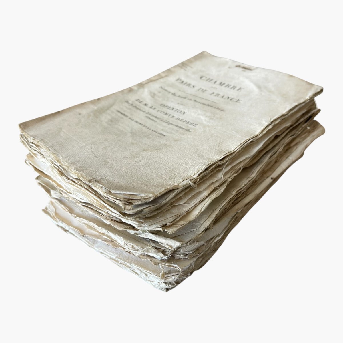 Restauration 1814- Ensemble de 34 brochures parlementaires sur les biens émigrés-photo-8