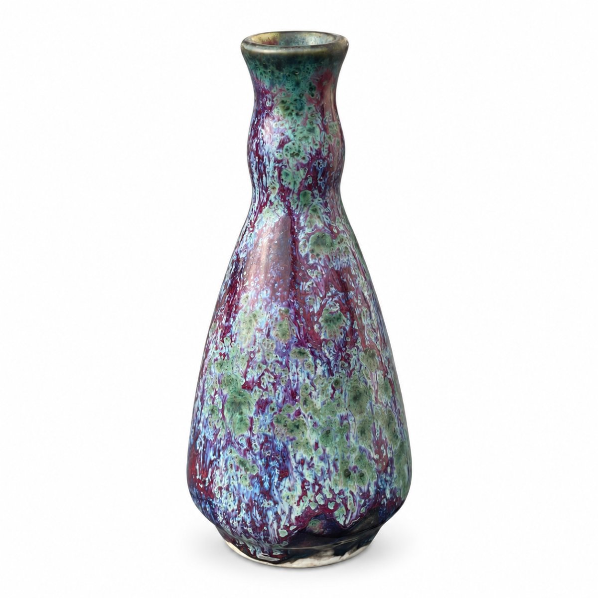 Adrien Dalpayrat - Vase piriforme en grès flammé polychrome, Bourg-la-Reine-photo-1