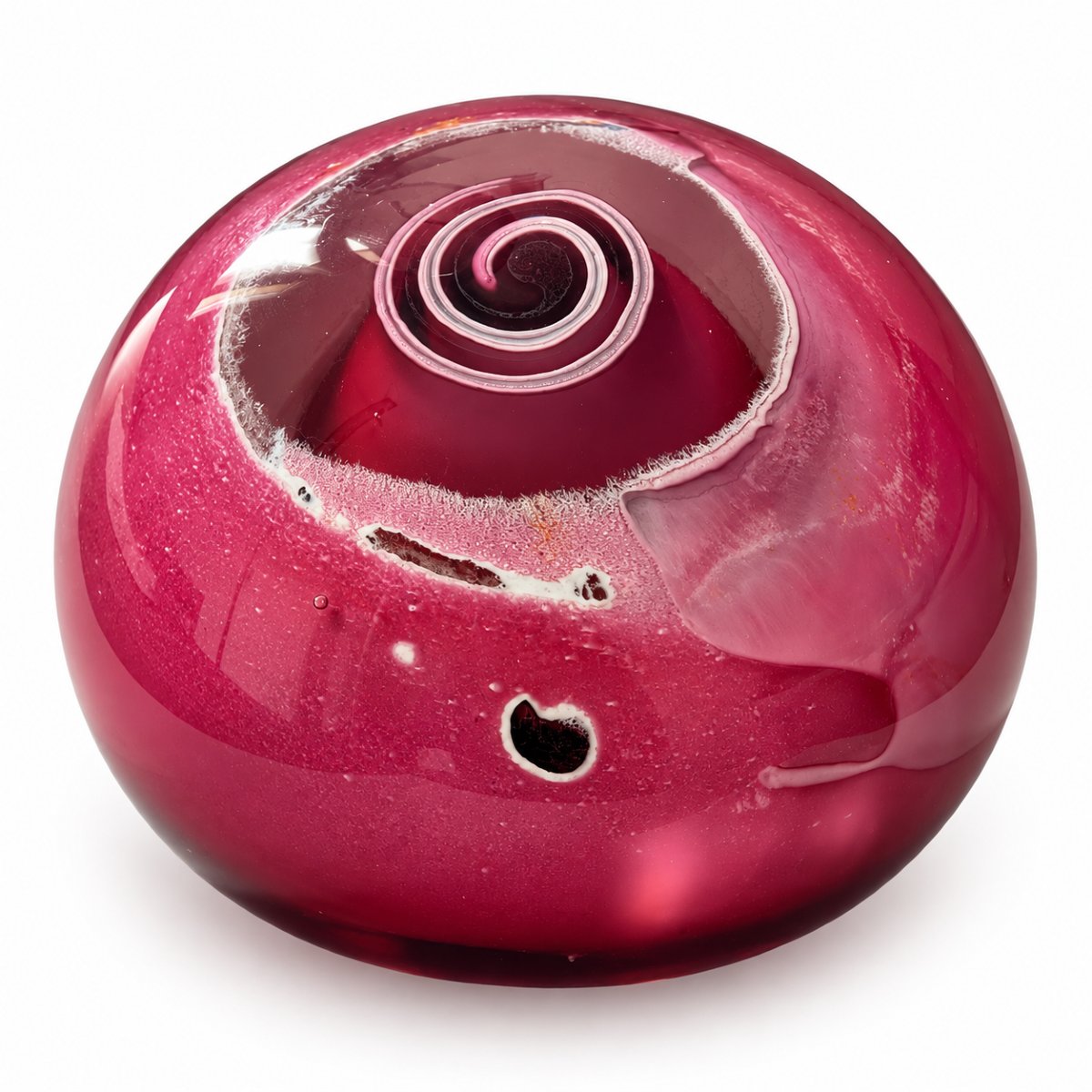 Louis Leloup - Pink Crystal Sulfide With Spiral Design - 2006-photo-2